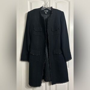 Vintage Spenser Jeremy Women's Classic Black Long Sleeve Dress Jacket  Size M